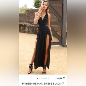 Hello Molly Parisienne Maxi Dress Black size XS